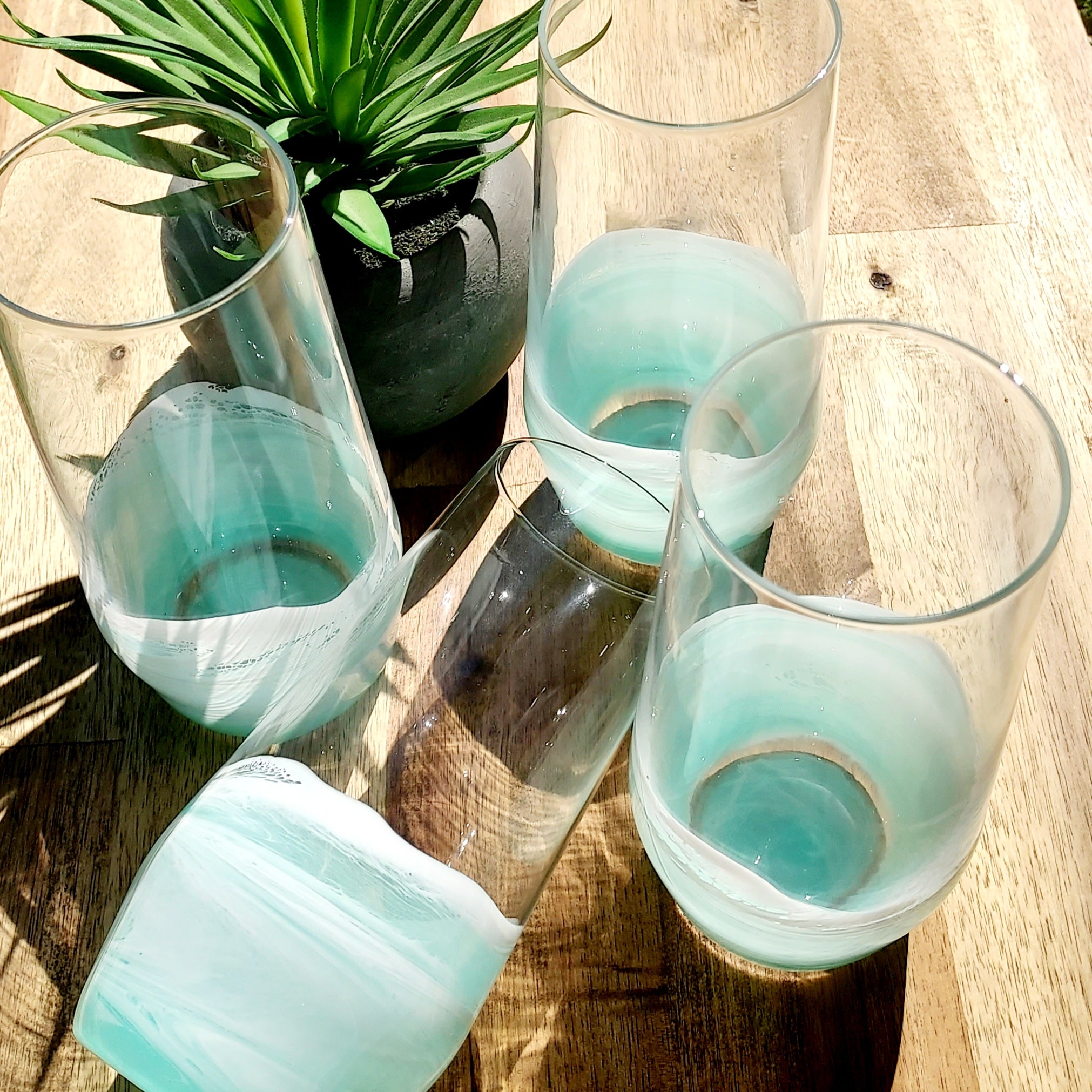 Set x 4 Water Glasses - Mint