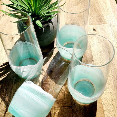 Set x 4 Water Glasses - Mint