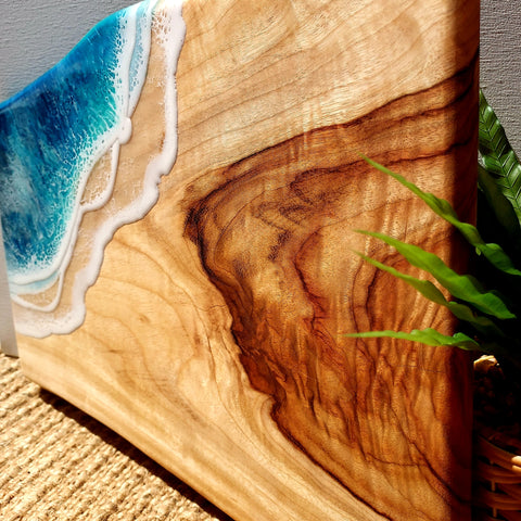 40cm Timber Slab and Resin Serving Board