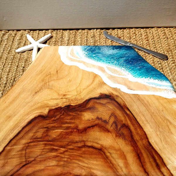 40cm Timber Slab and Resin Serving Board