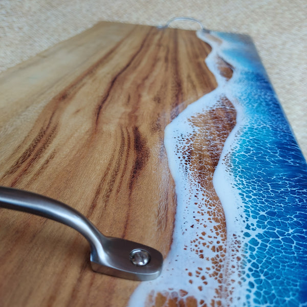 60cm Timber Slab and Resin Serving Board