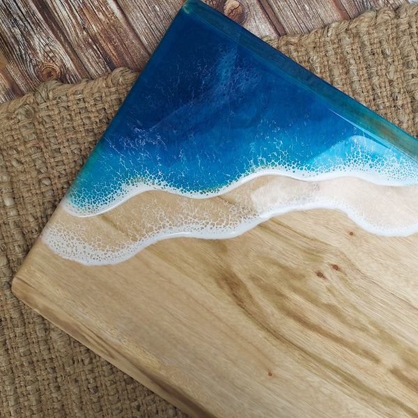 50cm Timber Slab and Resin Serving Board
